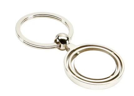 Silberner Schlüsselanhänger TERRA - Elegantes, langlebiges Design, 100 Zeichen TK Gruppe® Grosshandel 