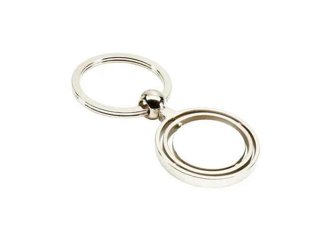Silberner Schlüsselanhänger TERRA - Elegantes, langlebiges Design, 100 Zeichen TK Gruppe® Grosshandel 