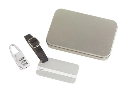 Silbernes Gepäckanhänger-Set FAR AWAY – Stilvoll & Praktisch für Fernreisen TK Gruppe® Grosshandel 