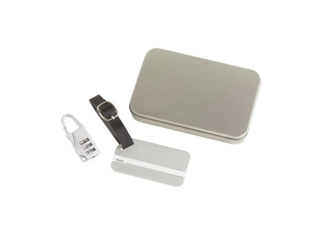 Silbernes Gepäckanhänger-Set FAR AWAY – Stilvoll & Praktisch für Fernreisen TK Gruppe® Grosshandel 