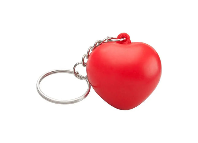 Silene Entspannungsball Rot mit Schlüsselring – Stressabbau Spielzeug TK Gruppe® Grosshandel 
