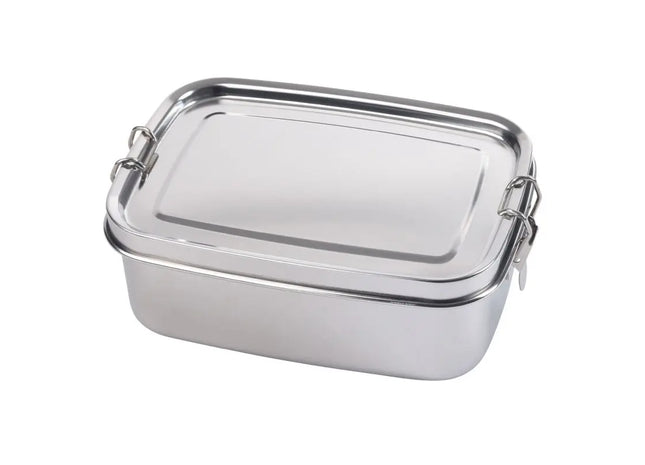 Silver STRONG BREAK Stainless Steel Lunchbox - Durable, Sleek, Eco-Friendly Food Container TK Gruppe® Grosshandel 