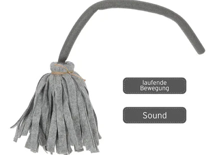 Singender und laufender Besen - Animierte Halloween-Deko, ca. 60cm hoch TK Gruppe® Grosshandel 