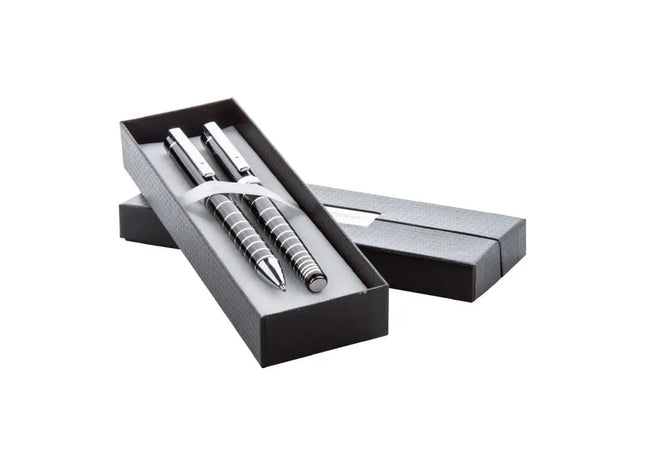 Sismique Kugelschreiberset - Schwarz - Hochwertiges Schreibset für Stilvolles Schreiben und Geschenke TK Gruppe® Grosshandel 