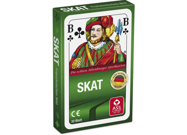 Skat Kartenset, 33 Blatt in Faltschachtel - Klassisches deutsches Kartenspiel TK Gruppe® Grosshandel 