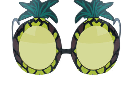 Skibrille für Erwachsene, gelbe Linse, Ananas-Design, Anti-Beschlag-UV-Schutz, Wintersport TK Gruppe® Grosshandel 