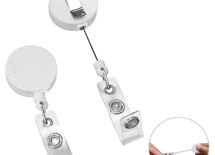 Skipasshalter in Weiß mit 80cm Auszug: Stilvoll & Praktisch für Skifahrer TK Gruppe® Grosshandel 