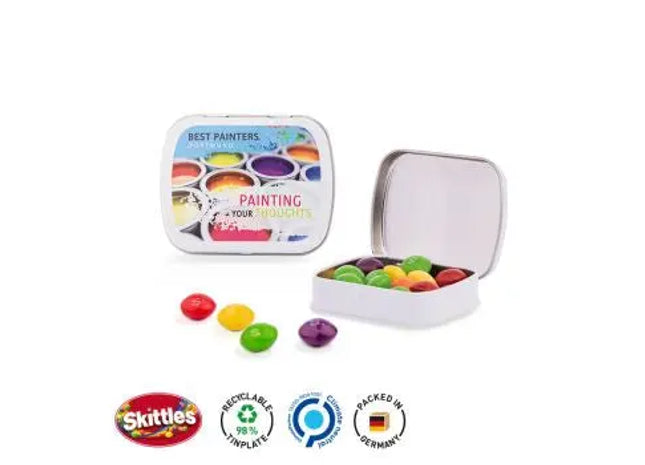 Skittles Kaubonbons in Klappdose – Bunter Naschspaß für Zwischendurch TK Gruppe® Grosshandel 
