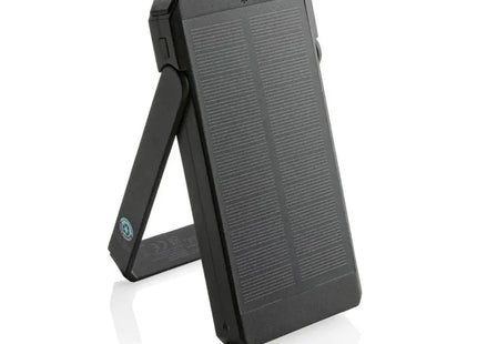 Skywave 10.000mAh Solar-Powerbank aus RCS-recyceltem Kunststoff - Schwarz TK Gruppe® Grosshandel 