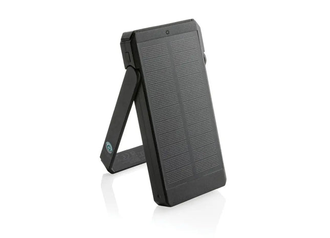 Skywave 10.000mAh Solar-Powerbank aus RCS-recyceltem Kunststoff - Schwarz TK Gruppe® Grosshandel 
