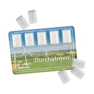 Smart Card mit zuckerfreien Kaugummi-Dragees – Individuell bedruckbar für frischen Atem und sorglose Genussmomente TK Gruppe® Grosshandel 