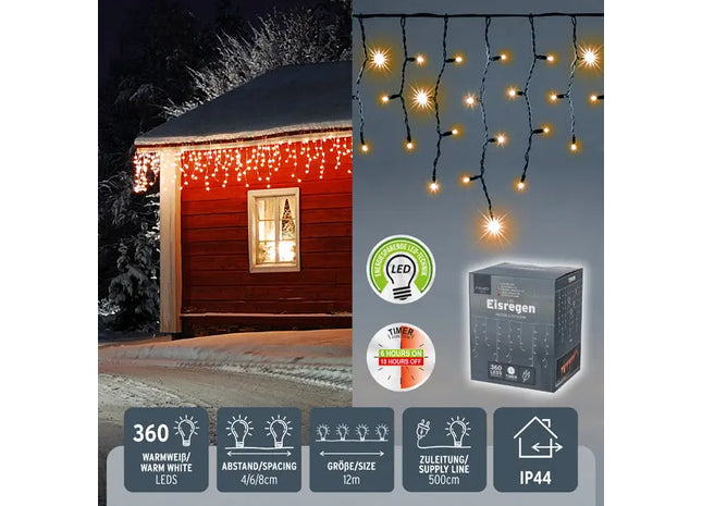 Smart LED Fairy Lights, 400 LEDs, 40m, App-Controlled, Versatile Lighting TK Gruppe® Grosshandel 