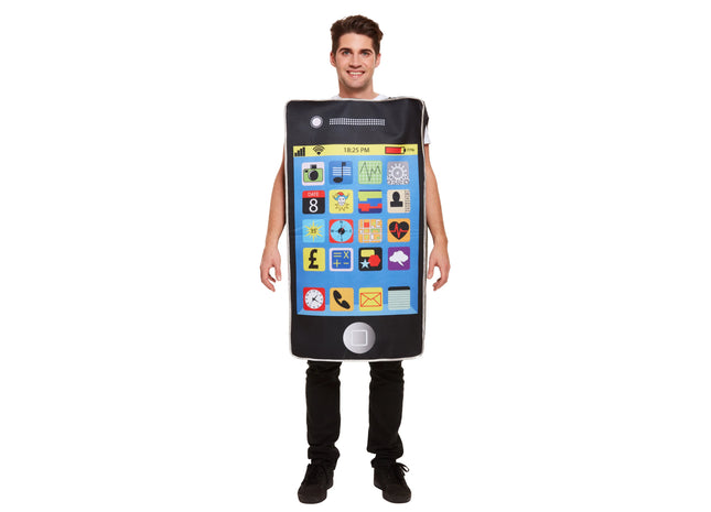 Smartphone-Dekorationskostüm für Erwachsene, realistisches handliches Kostüm TK Gruppe® Grosshandel 