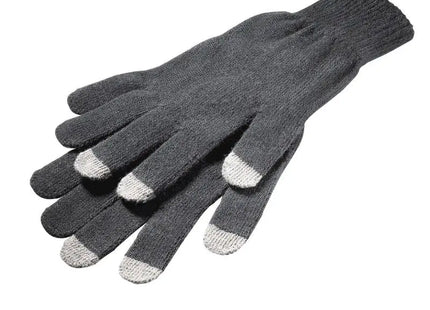 Smartphone Touch Handschuhe - Schwarz-Grau: Praktische Accessoires für Touchscreen-Bedienung TK Gruppe® Grosshandel 
