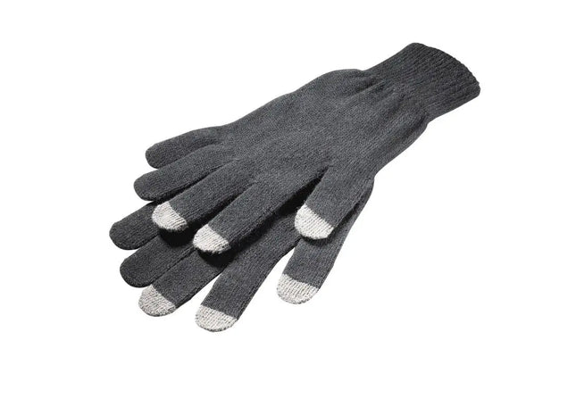 Smartphone Touch Handschuhe - Schwarz-Grau: Praktische Accessoires für Touchscreen-Bedienung TK Gruppe® Grosshandel 