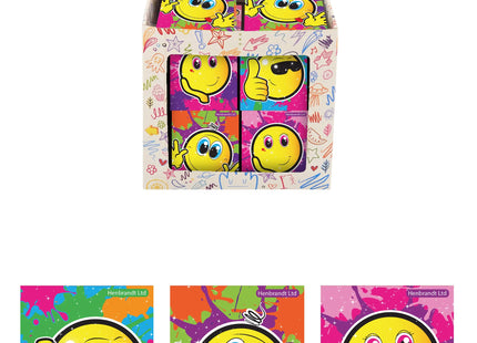 Smile Mini-Notizbuch, 7 x 6 cm, 10 Seiten – kompaktes Tagebuch für schnelle Notizen TK Gruppe® Grosshandel 