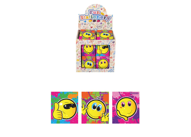 Smile Mini-Notizbuch, 7 x 6 cm, 10 Seiten – kompaktes Tagebuch für schnelle Notizen TK Gruppe® Grosshandel 