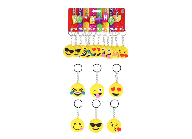Smiley-Figuren, 5 cm, 6 verschiedene Designs – ideal für Sammler & Geschenke TK Gruppe® Grosshandel 
