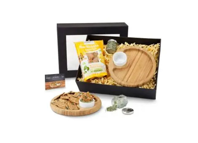 Snack ´n Dip Geschenkset: Perfekte Kombination für Genießer TK Gruppe® Grosshandel 