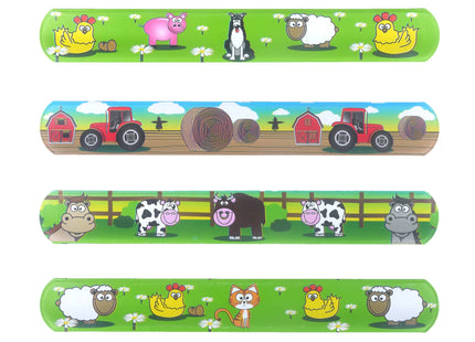 Snap Armbänder 'Bauernhof', 22x3 cm, 6 Designs - Kinderaccessoires TK Gruppe® Grosshandel 