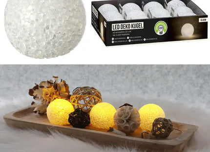 Soft LED Deko-Kugel, XS, 6cm Durchmesser – Sanftes Stimmungslicht TK Gruppe® Grosshandel 