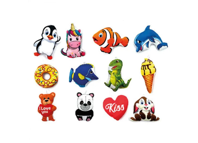 Soft Pillow Set 17cm, 12 Assorted Designs for Cozy Comfort TK Gruppe® Grosshandel 