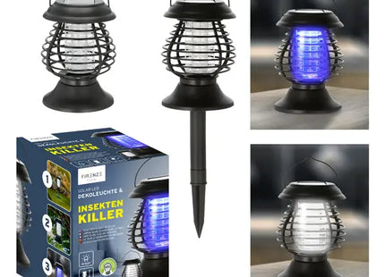 Solar-LED-Dekoleuchte & Moskito-Killer 4 in 1 - Gartenlicht mit Insektenabwehrfunktion TK Gruppe® Grosshandel 