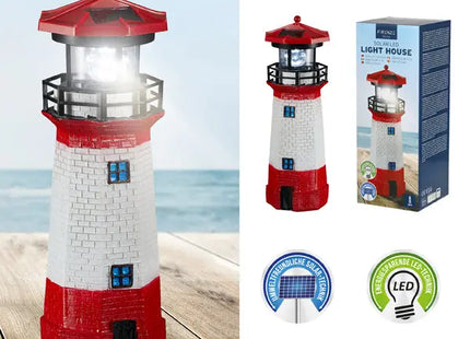 Solar LED Leuchtturm für den Garten, ca. 28cm Hoch - Dekoratives Licht TK Gruppe® Grosshandel 