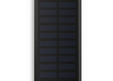 Solar Powerbank 8000 mAh SOLAR POWERFLAT - Schwarz Tragbare, Umweltfreundliche Ladestation TK Gruppe® Grosshandel 