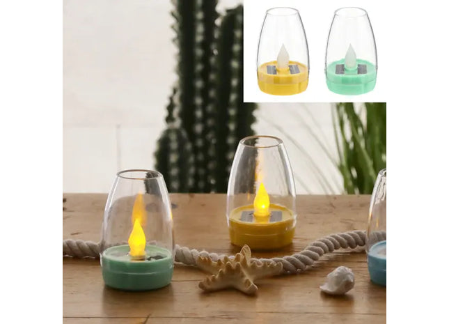 Solar-Powered LED Table Lamp: Variety, 2-Pack, Approx. 8cmH - SEO-Optimized Listing for Maximum Exposure TK Gruppe® Grosshandel 