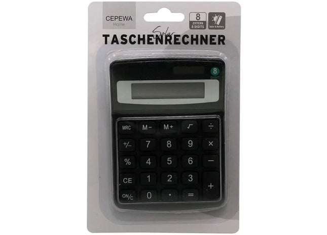 Solar-Taschenrechner im Doppelpack, 9x12cm – Umweltfreundlich & Kompakt TK Gruppe® Grosshandel 