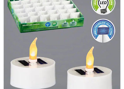 Solar-Teelicht, 5,5 cm Durchmesser, 36 Tage Laufzeit – Umweltfreundlich TK Gruppe® Grosshandel 