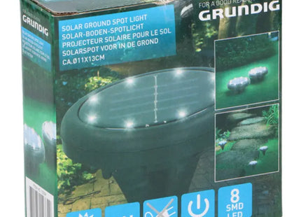 Solargetriebener Gartenstrahler - Außen Bodenleuchte D11cm TK Gruppe® Grosshandel 