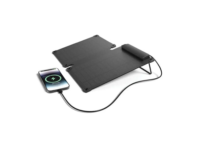 Solarpulse 10W Tragbares Solarmodul aus RCS-recyceltem Plastik - Schwarz TK Gruppe® Grosshandel 