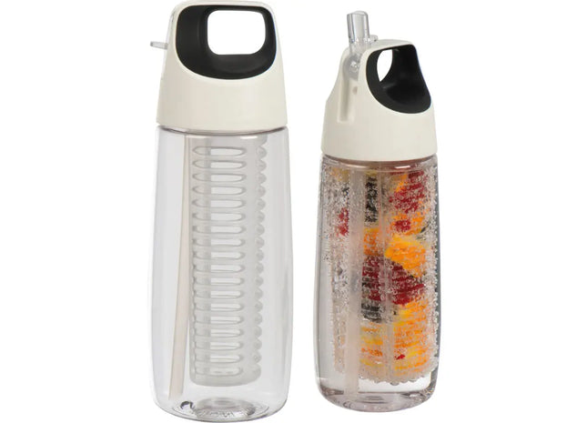 Sóller Tritan Infusertrinkflasche, 700 ml, Weiß, Leicht & Langlebig TK Gruppe® Grosshandel 