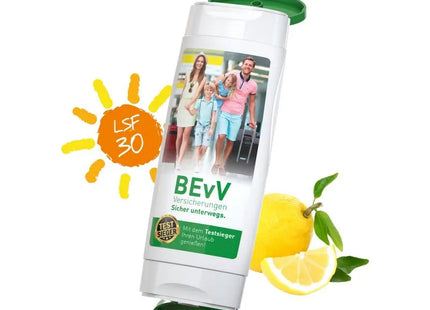 Sonnen- & Hygiene-Duo: Sonnenmilch LSF 30 und Reinigungsgel - Body Label TK Gruppe® Grosshandel 