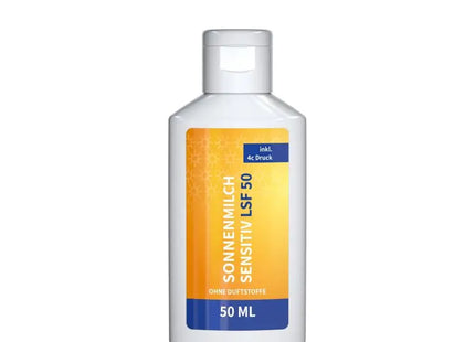 Sonnenschutz Sensitive 50ml, LSF 50, Hoher Schutz, Body Label TK Gruppe® Grosshandel 