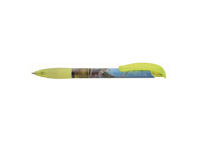 Sonniger Kaltfisch Gelb Druckkugelschreiber - Perfekt für Büro und Schule TK Gruppe® Grosshandel 
