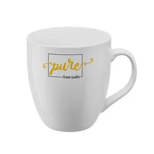 Sophia Großzügige Keramiktasse 380 ml in Reinweiß – Für ausgiebige Kaffeemomente TK Gruppe® Grosshandel 