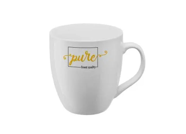 Sophia Großzügige Keramiktasse 380 ml in Reinweiß – Für ausgiebige Kaffeemomente TK Gruppe® Grosshandel 