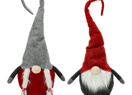 Sortierte Wichtel Santa und Frau, Rot, Design 2, 100cm – Weihnachtsfiguren TK Gruppe® Grosshandel 