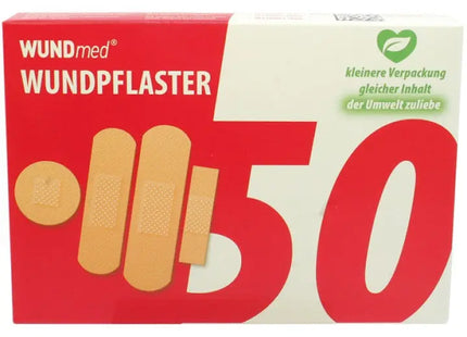 Sortiment an Wundpflastern, 50 Stück in 4 Größen - Vielseitiges Verbandsmaterial TK Gruppe® Grosshandel 