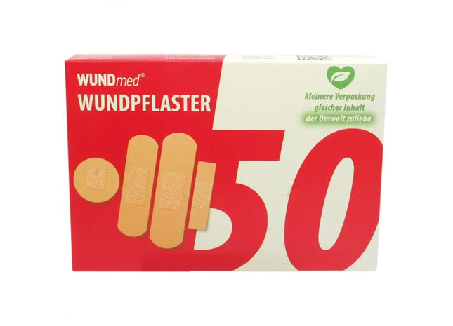 Sortiment an Wundpflastern, 50 Stück in 4 Größen - Vielseitiges Verbandsmaterial TK Gruppe® Grosshandel 