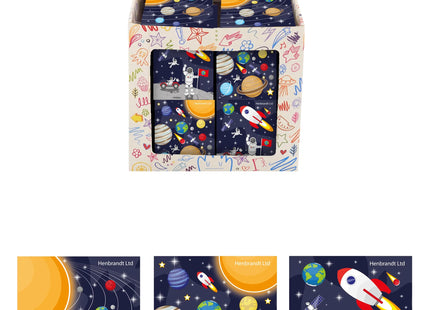 Space Mini-Notizbuch, 7 x 6 cm, 10 Seiten – Kompaktes Tagebuch für Astronomie-Notizen und -Ideen TK Gruppe® Grosshandel 