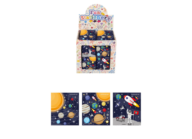 Space Mini-Notizbuch, 7 x 6 cm, 10 Seiten – Kompaktes Tagebuch für Astronomie-Notizen und -Ideen TK Gruppe® Grosshandel 