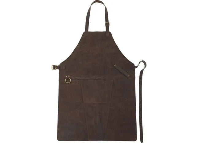 Spaltleder-Kochschürze Nori: Robuste und stilvolle Schürze für Küchenprofis und Grillmeister TK Gruppe® Grosshandel 