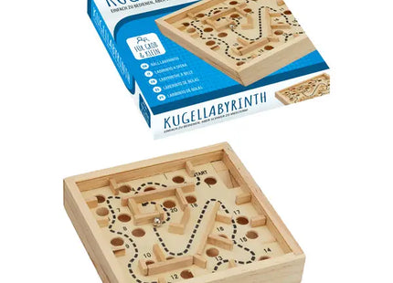 Spannendes Kugel-Labyrinthspiel, Handliches Geschicklichkeitsspiel, 12x12 cm – Ideal für Kinder TK Gruppe® Grosshandel 