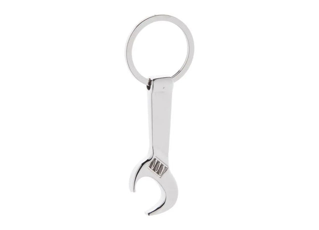Spanner Schlüsselanhänger mit Bieröffner - silberfarben - Nützliches Accessoire für den täglichen Gebrauch TK Gruppe® Grosshandel 