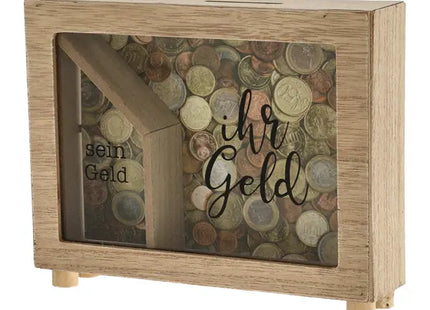 Spardose 'Meins & Deins', 15 cm hoch - Perfekt für gemeinsame Sparziele TK Gruppe® Grosshandel 