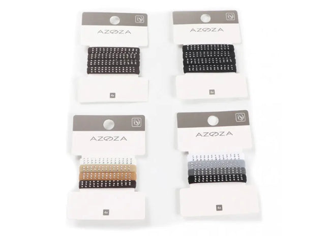 Sparkling Hair Bands, 4 Mixed Designs, 4.5cm Rhinestone Embellished TK Gruppe® Grosshandel 